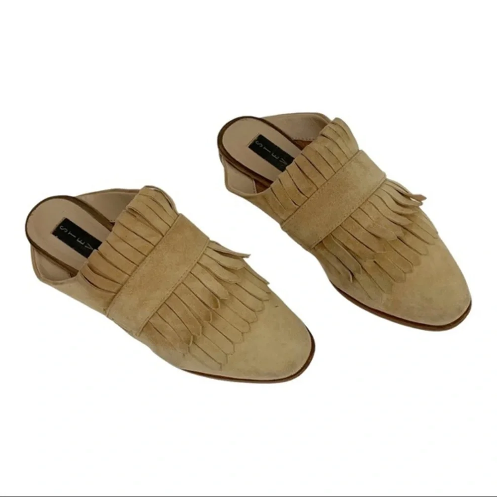 Steven by Steve Madden Adee Leather Fringe Loafers Shoes Brown Women’s Size 6